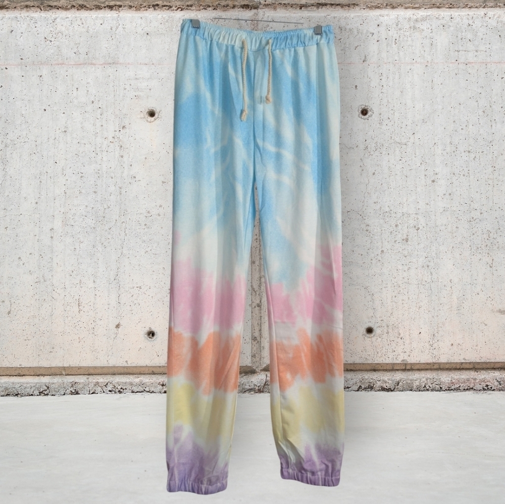 DAVI & DANI Multicolor Tie-Dye Joggers Size M - Picture 2 of 6